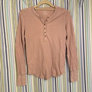 Baby pink aerie long sleeve